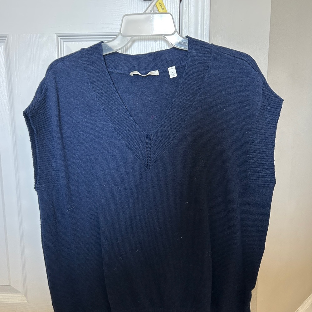 Cyrus Blue V-Neck Sweater